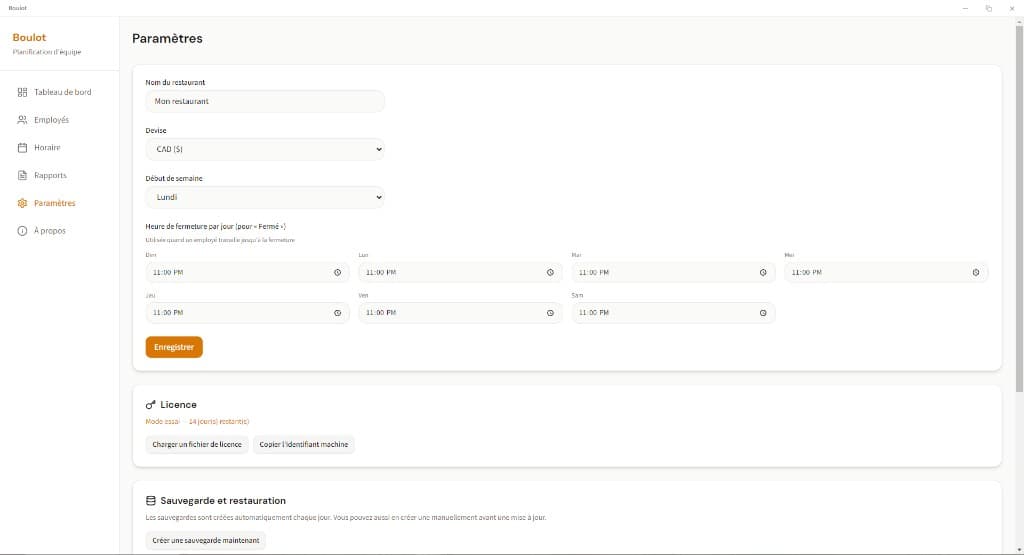 Mode pointage kiosque dans Boulot
